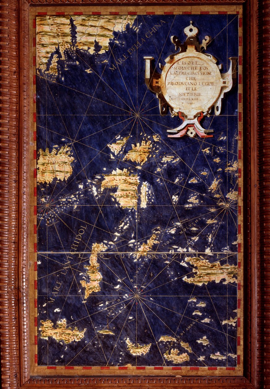 Die Molukken, Karte von Egnazio Danti, um 1567 von Egnazio Danti