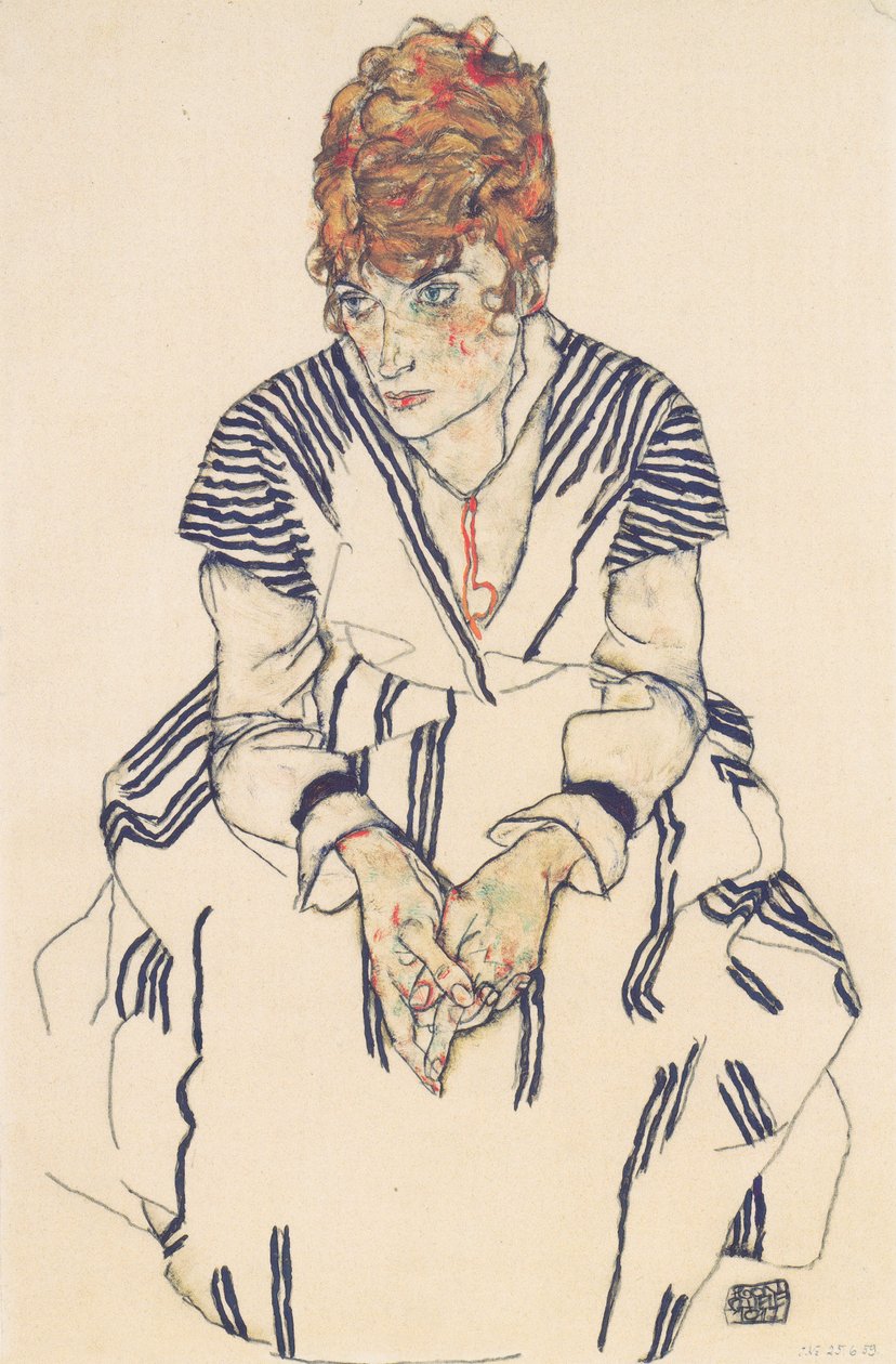 Bildnis der Schwägerin des Künstlers, Adele Harms von Egon Schiele
