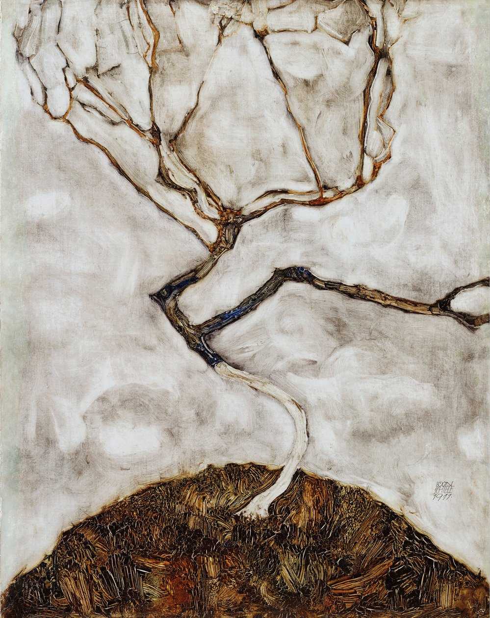 Kleiner Baum im Spätherbst von Egon Schiele