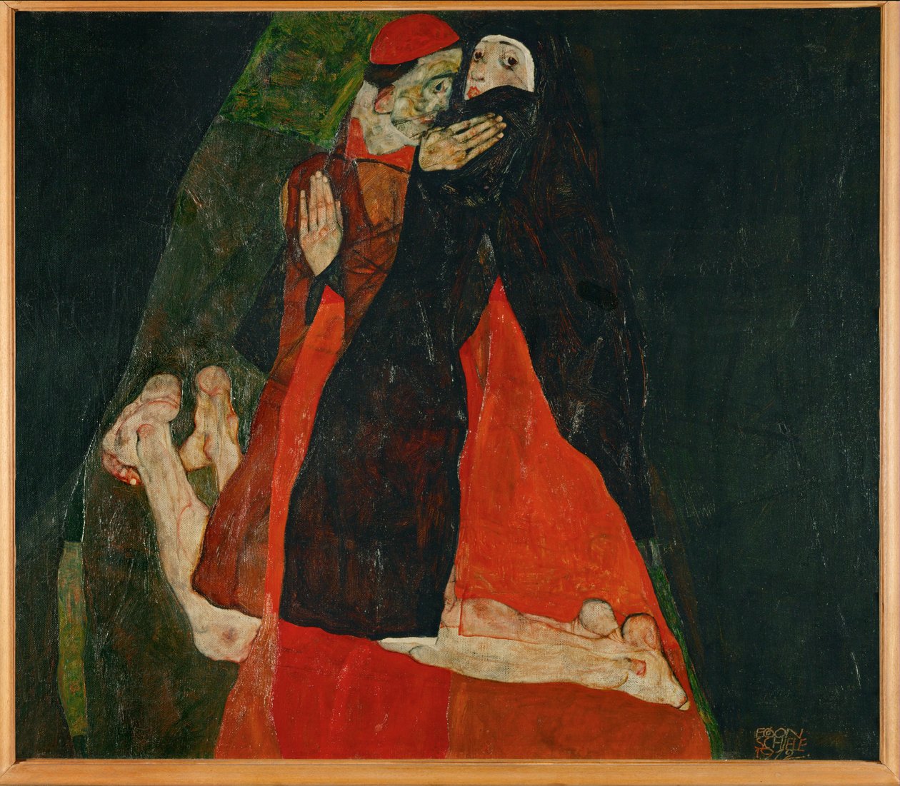 Kardinal und Nonne, Zärtlichkeit von Egon Schiele