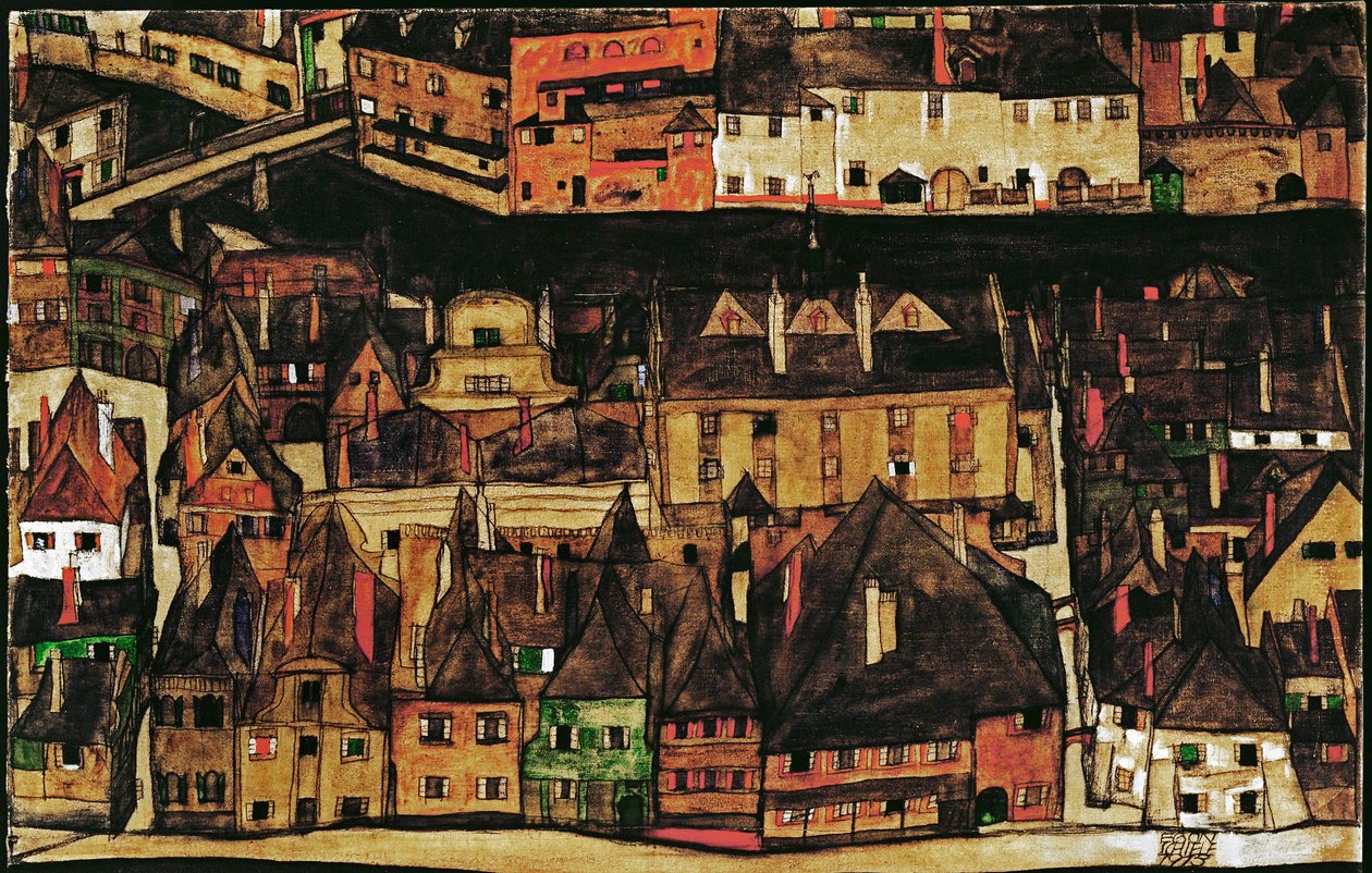 Die kleine Stadt von Egon Schiele