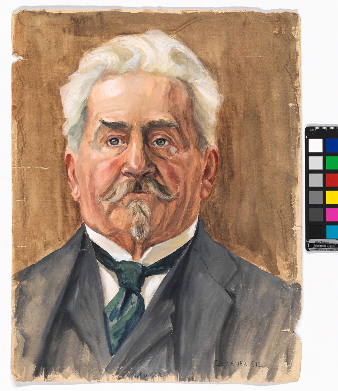 E. Mayer: Porträt Leopold Czihaczek von Egon Schiele