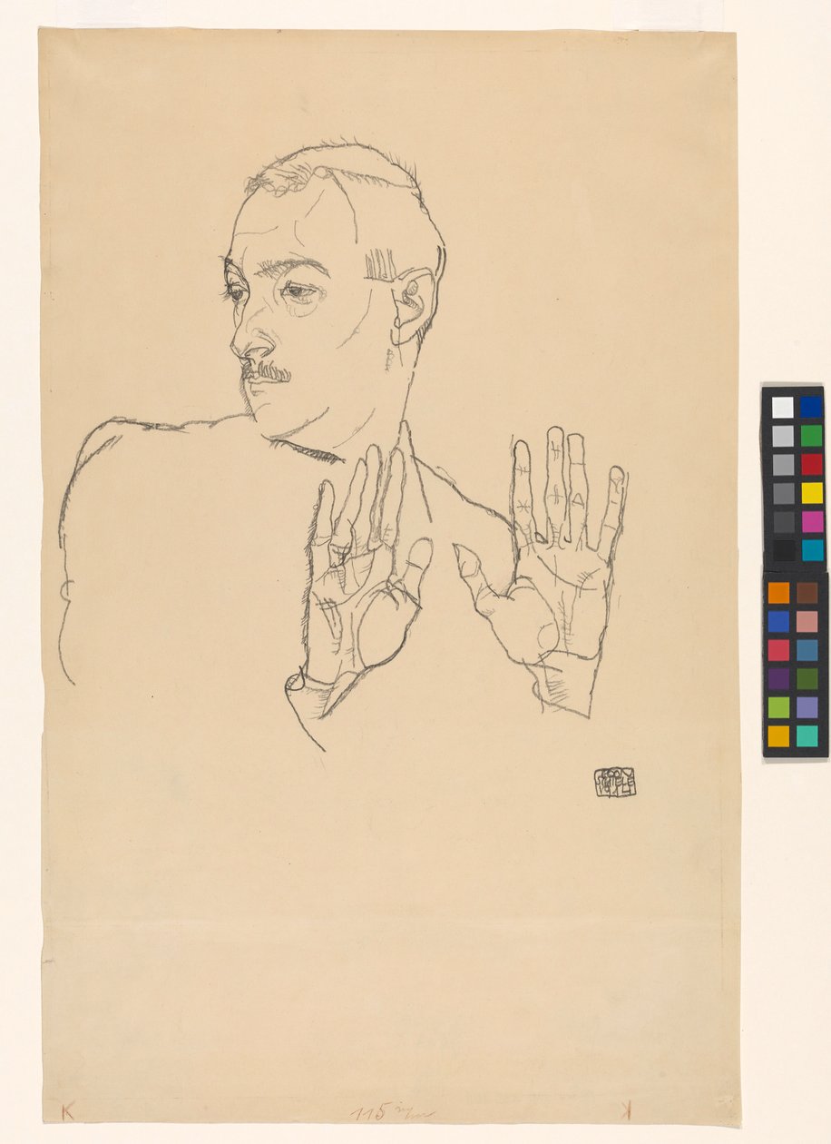 Porträt Arthur Roessler von Egon Schiele