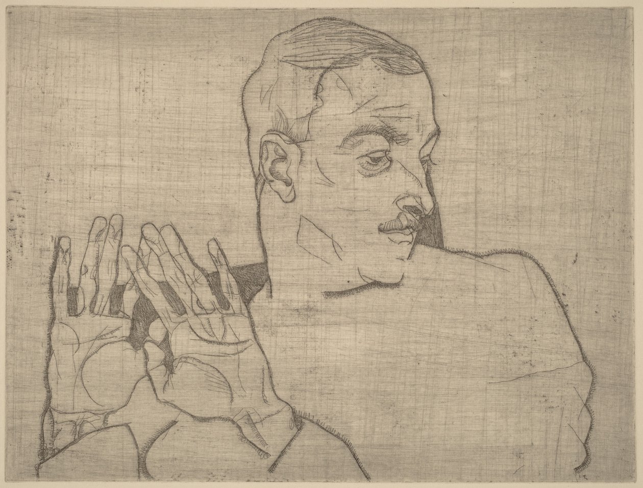 Porträt von Arthur Roessler von Egon Schiele
