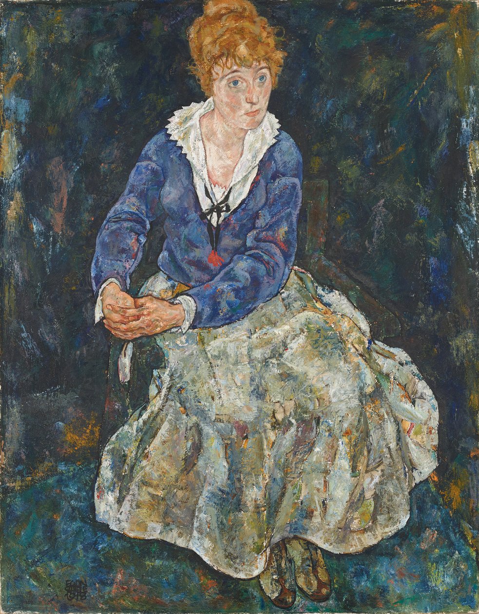Porträt der Frau des Künstlers, Edith Schiele von Egon Schiele