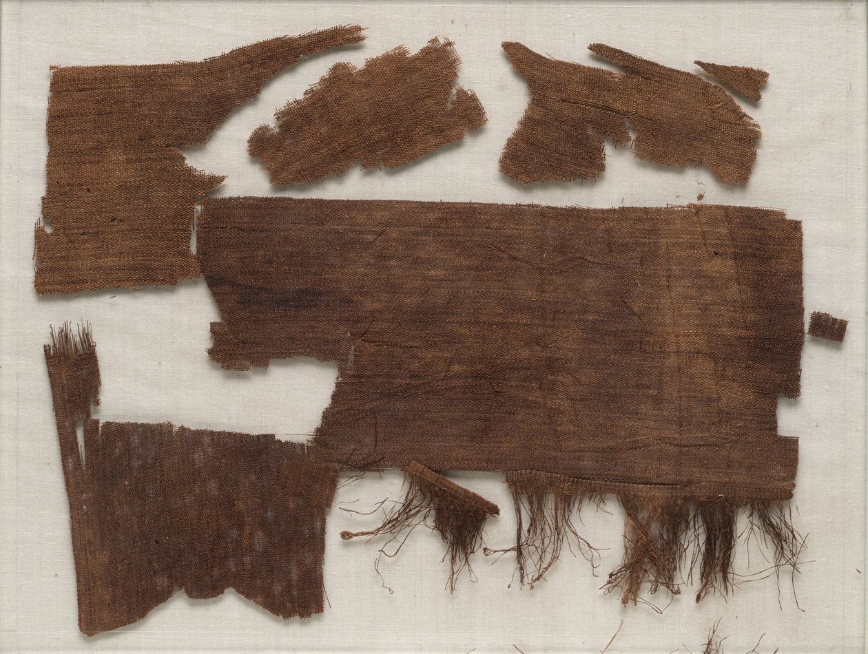Fragmente ägyptischer Mumienwicklungen, gefunden im Sarg von Senbi, Mittleres Reich, ca. 1918-1859 v. Chr. von Egyptian 12th Dynasty