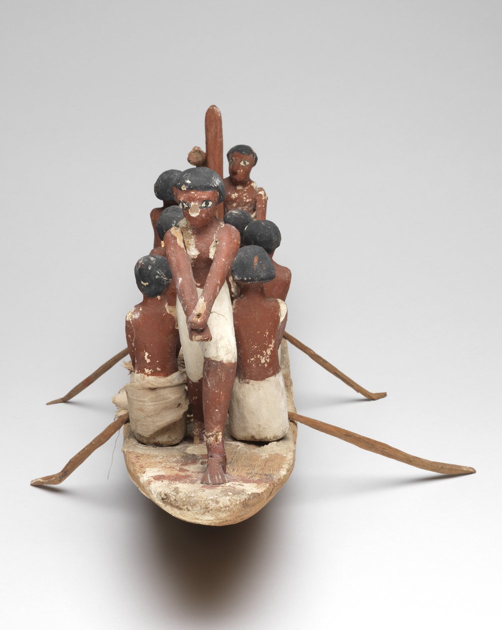 Modellsegelboot aus dem Grab von Khety (Beni Hasan) Mittleres Reich, ca. 2010 v. Chr. - 1950 v. Chr. von Egyptian 12th Dynasty
