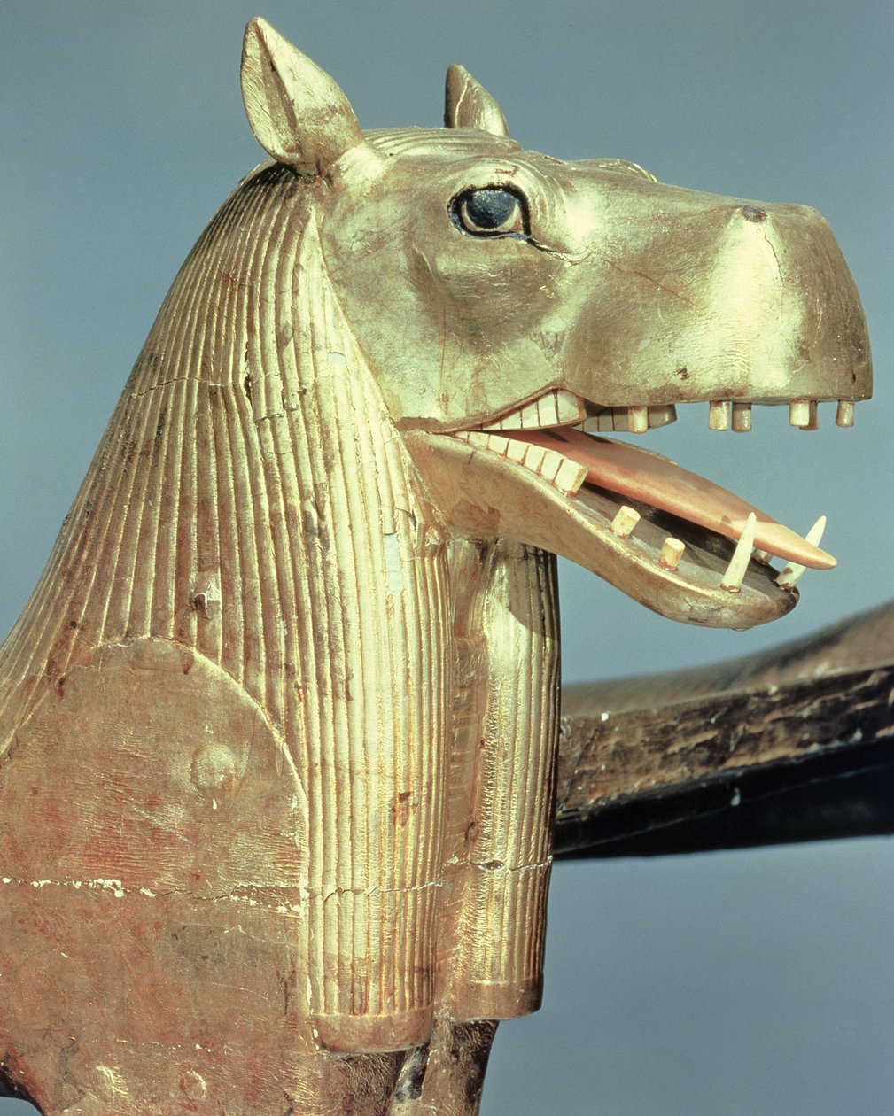 Totenbettkopf in Form der Göttin Tueris, aus dem Grab von Tutanchamun (ca. 1370-52 v. Chr.) Neues Reich von Egyptian 18th Dynasty