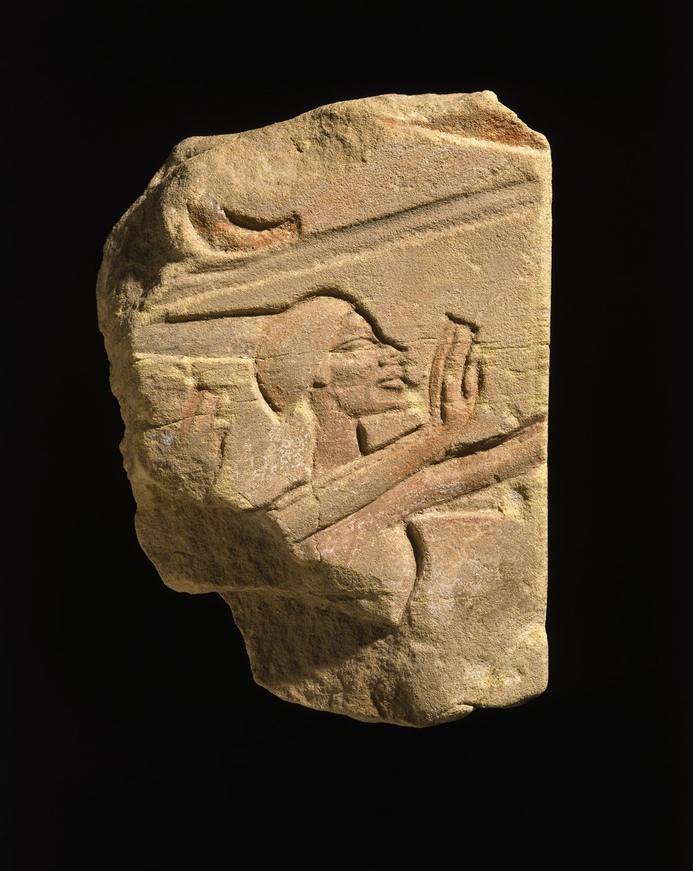 Nubier in einer Geste der Anbetung, aus Karnak, Ägypten, Amarna-Zeit, Neues Reich, ca. 1353-1336 v. Chr. von Egyptian 18th Dynasty
