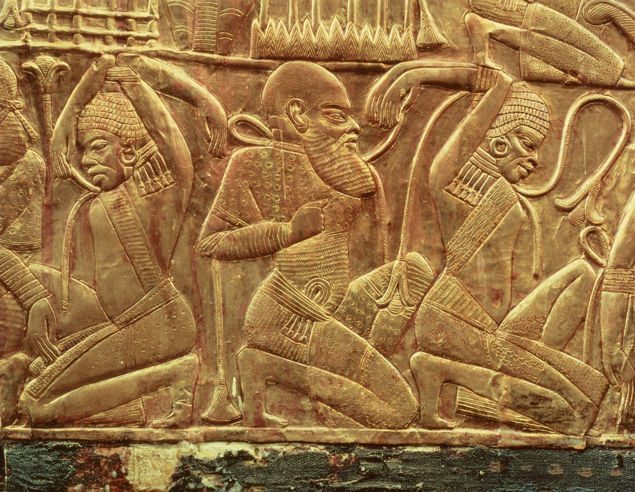 Die Feinde Ägyptens besiegt und versklavt (Detail) von Egyptian 18th Dynasty
