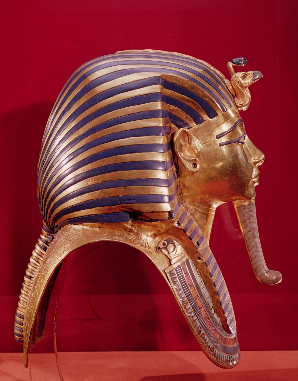 Die Goldmaske, aus dem Schatz des Tutanchamun (ca. 1370-52 v. Chr.) ca. 1340 v. Chr. von Egyptian 18th Dynasty