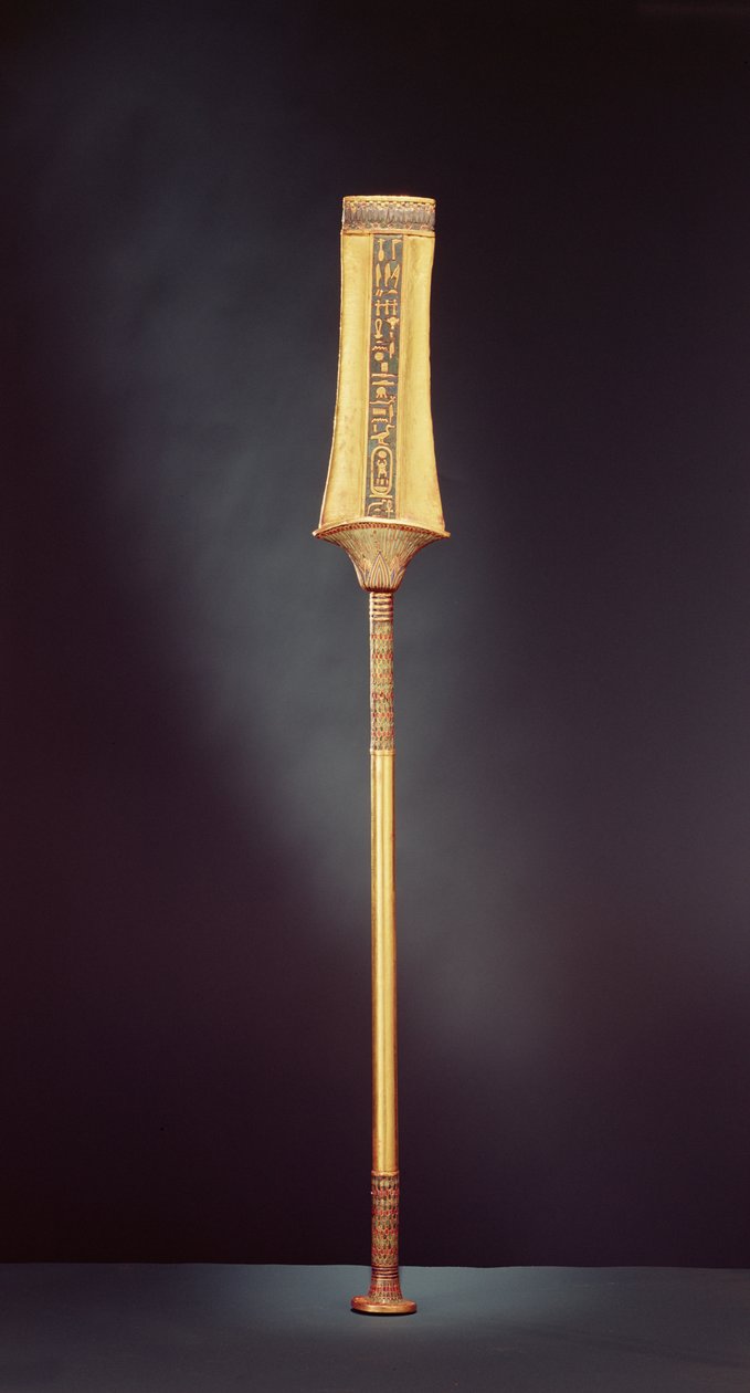 Das königliche Zepter, aus dem Grab von Tutanchamun (ca. 1370-1353 v. Chr.) Neues Reich von Egyptian 18th Dynasty
