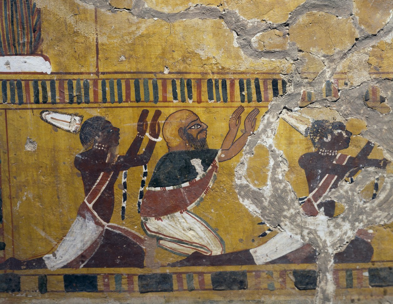 Die unterworfenen Völker, Nubier, Libyer und Asiaten, Malerei aus dem Grab von Amenhotep III. in Theben, ägyptische Zivilisation, Neues Reich, 18. Dynastie von Egyptian 18th Dynasty