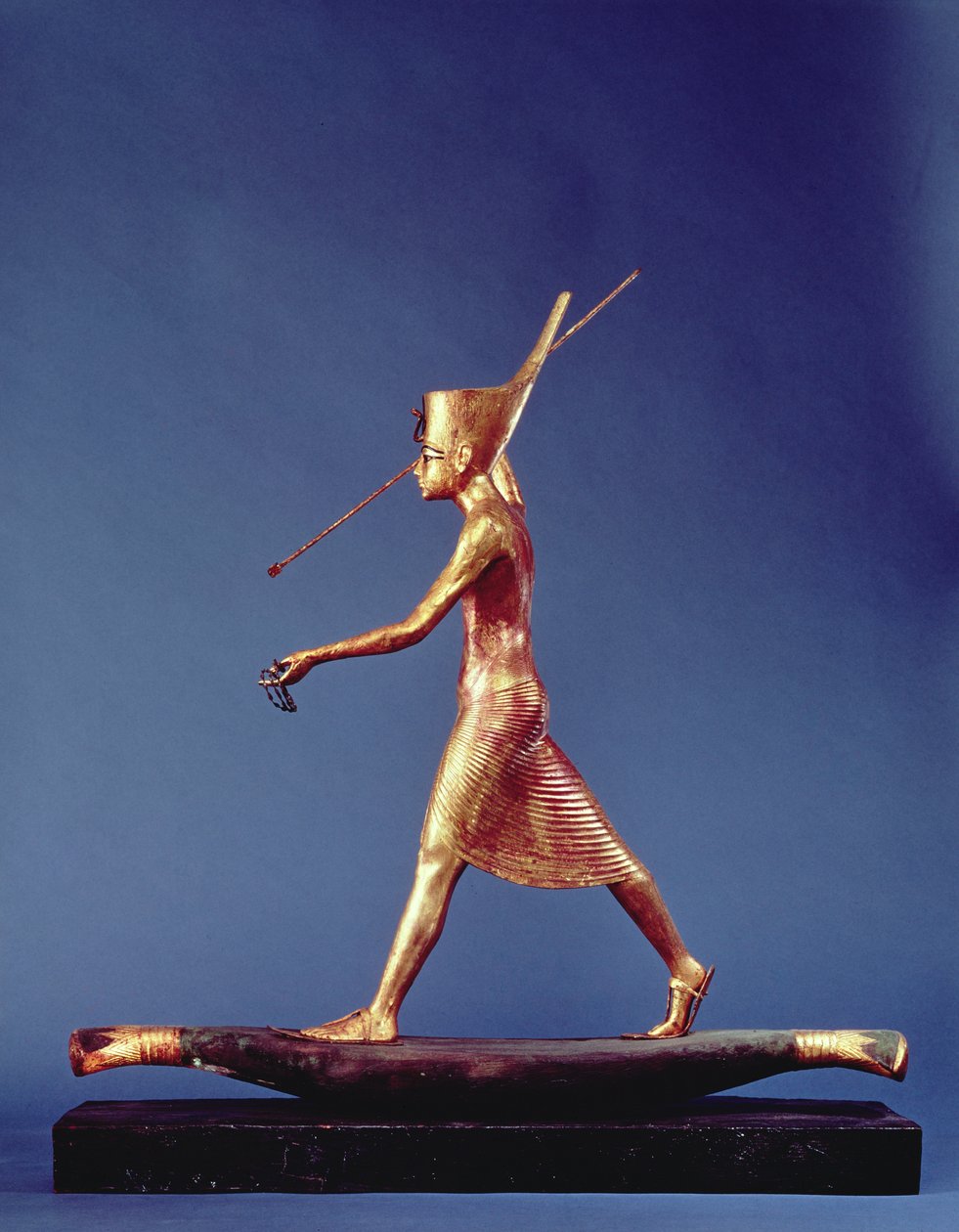 Tutanchamun (ca. 1370-1352 v. Chr.) der Harpunier, aus dem Grab von Tutanchamun, Neues Reich von Egyptian 18th Dynasty