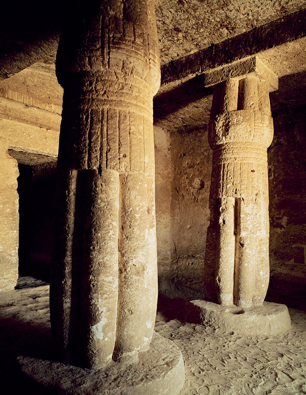 Ansicht der Grabkapelle von Meryre, Neues Reich von Egyptian 18th Dynasty