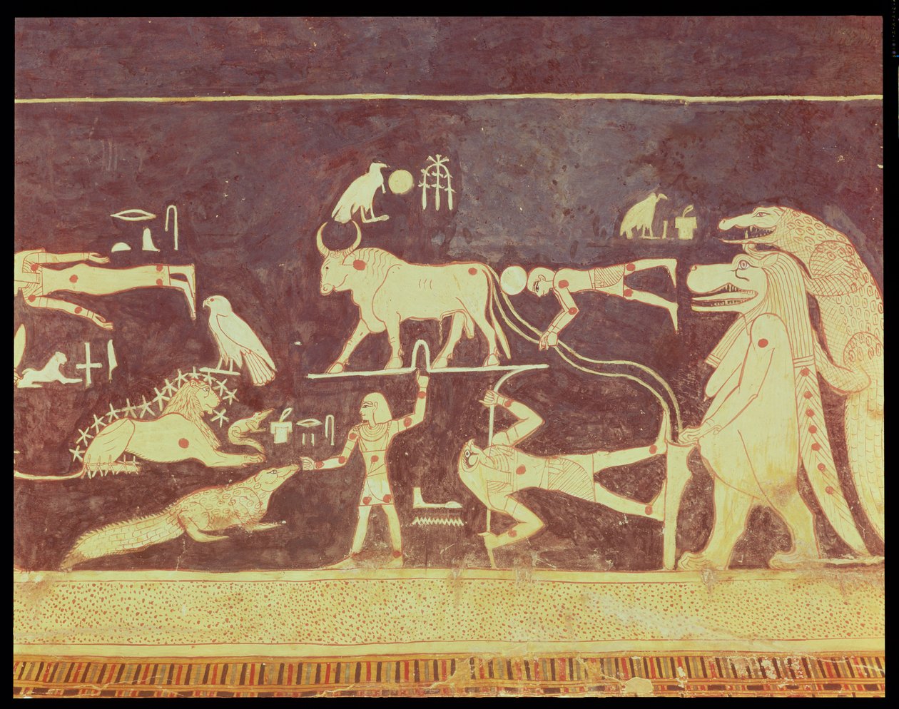 Sternbilder, aus der Grabkammer des Grabes von Sethos I., Neues Reich, 1294-1279 v. Chr. (Wandmalerei) von Egyptian 19th Dynasty