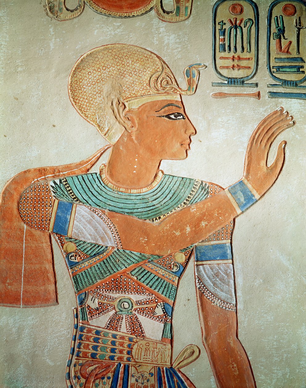 Porträt von Ramses III. (ca. 1184-1153 v. Chr.) aus dem Grab von Amen-Her-Khepshef, Neues Reich von Egyptian 19th Dynasty