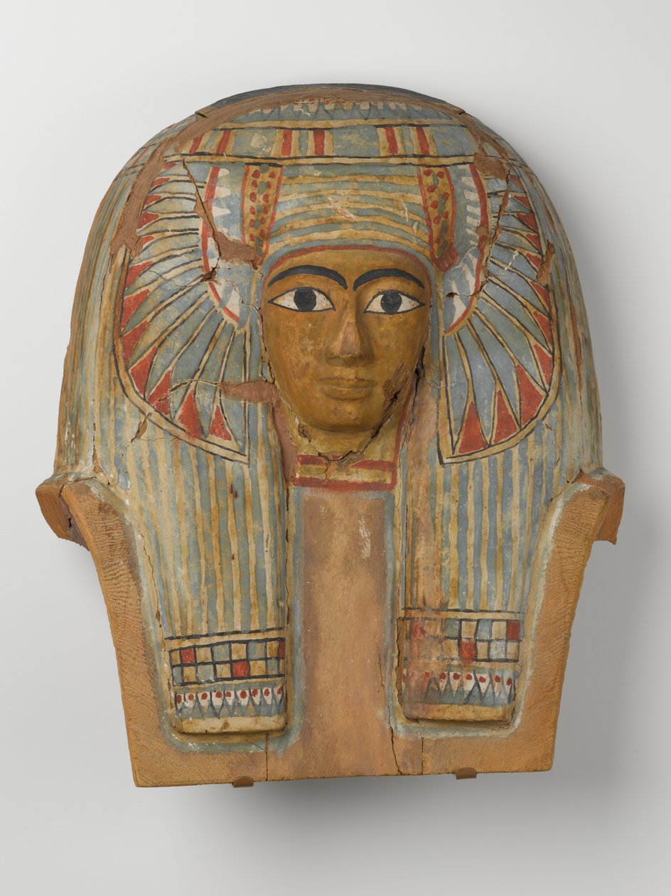Gesicht von einem Holzsargdeckel, ca. 945-715 v. Chr. von Egyptian 22nd Dynasty
