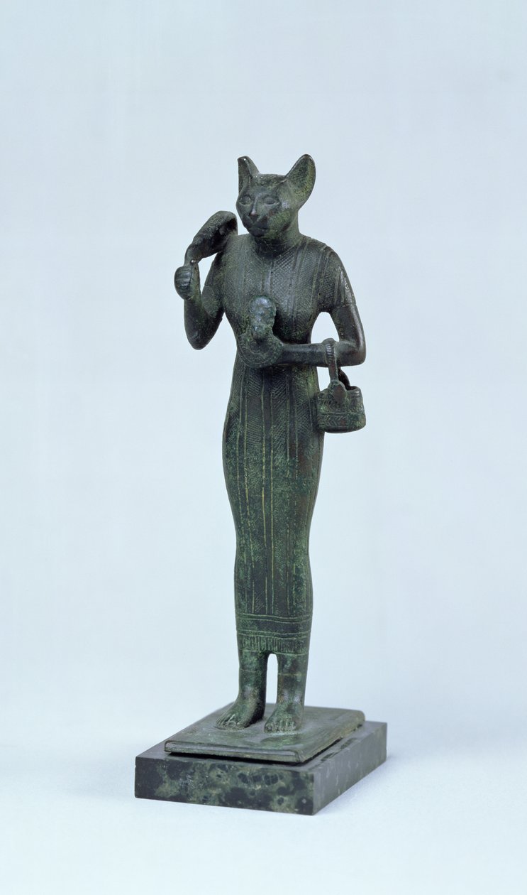 Statuette der Göttin Bastet, Dritte Zwischenzeit von Egyptian 25th Dynasty
