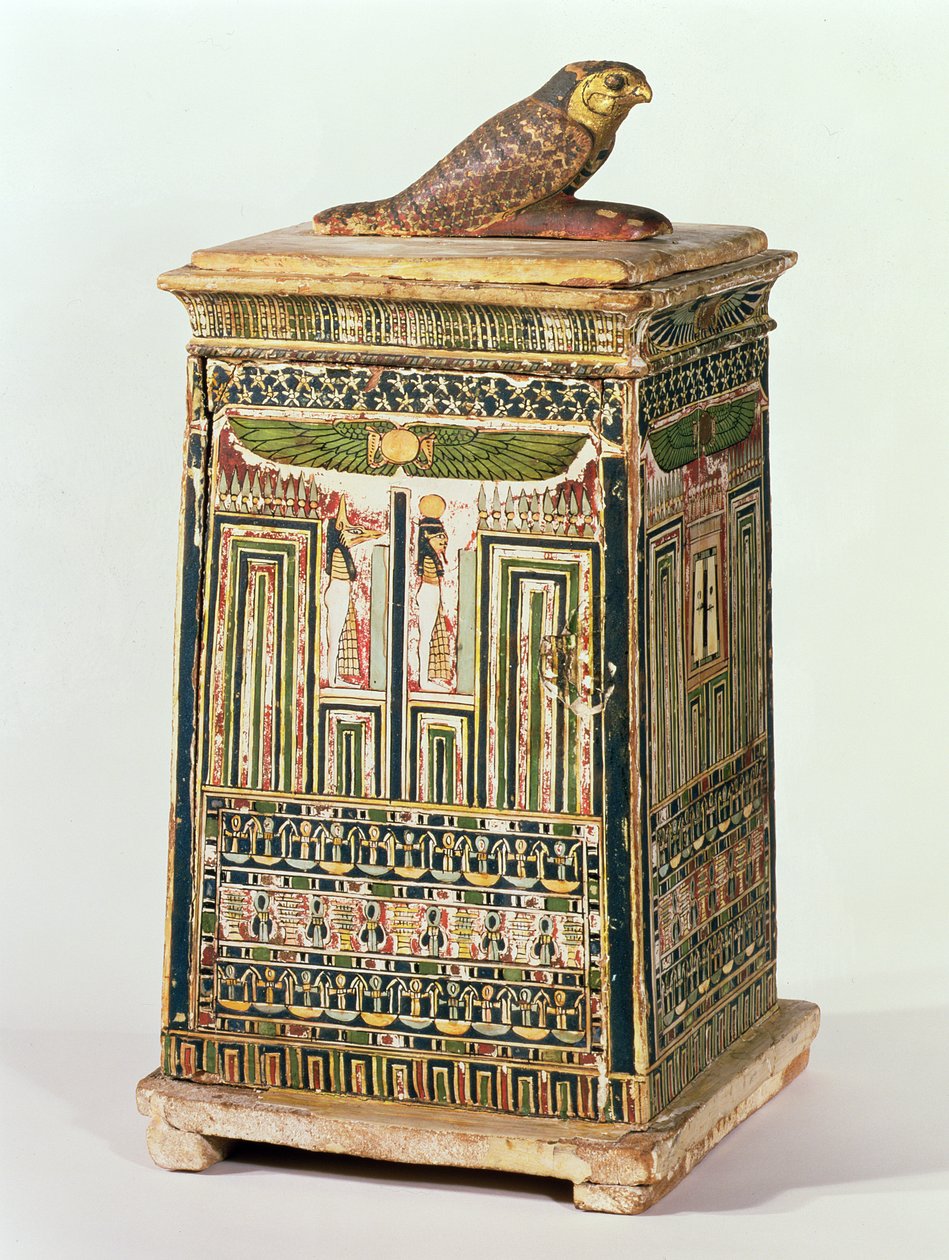 Kanopenkrugkasten, aus Saqqara, Spätzeit von Egyptian 26th Dynasty