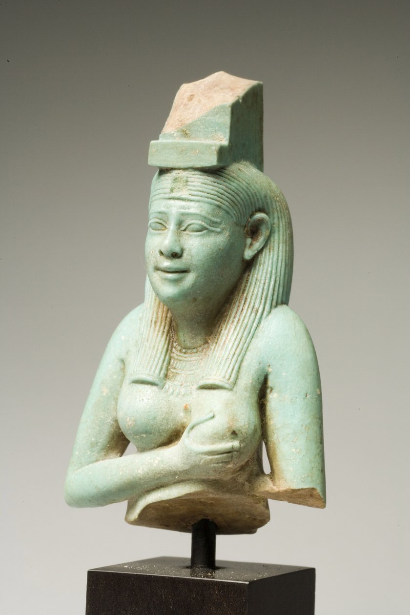 Fragment von Isis, Spätzeit (Faience) von Egyptian 26th Dynasty