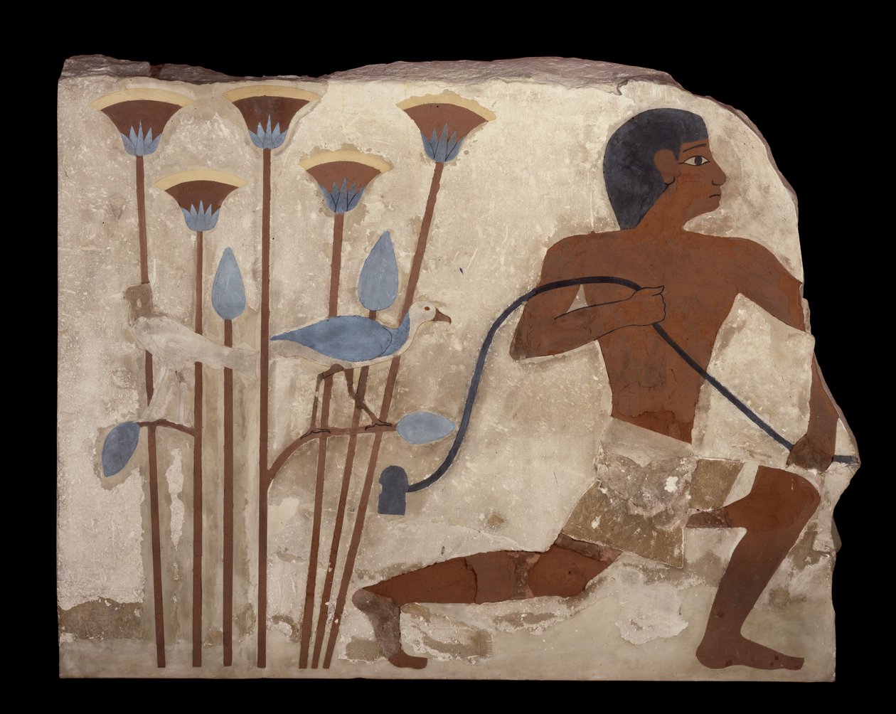 Vogelfang, Relief aus dem Grab von Nefermaat, Altes Reich, ca. 2620 v. Chr. von Egyptian 4th Dynasty