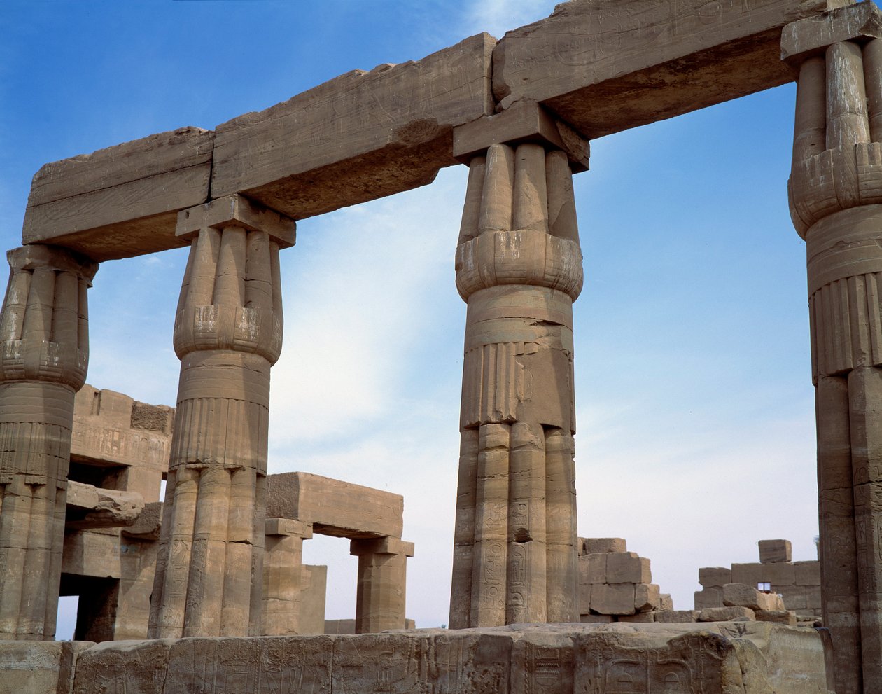 Ägyptische Antike: Ansicht des Tempels von Karnak. Ägypten von Egyptian Egyptian