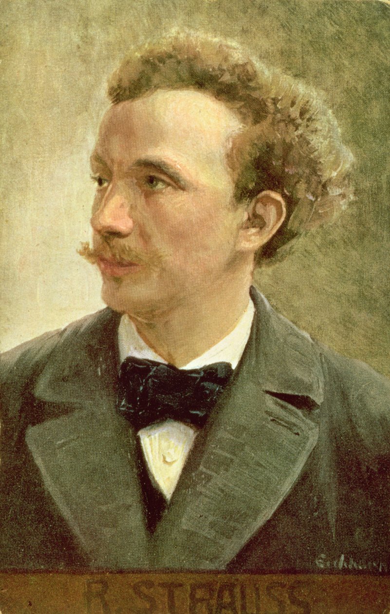Postkarte von Richard Strauss (1864-1949) ca. 1914 von Eichhorn Eichhorn
