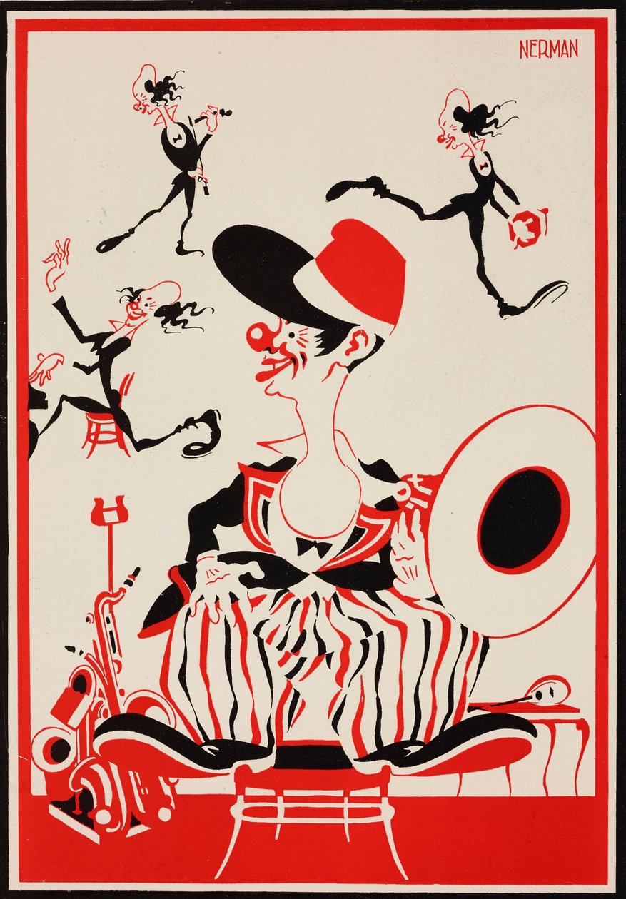 Noni der Clown, Illustration von Einar Nerman aus The Tatler, Nr. 1404, 23. Mai von Einar Nerman
