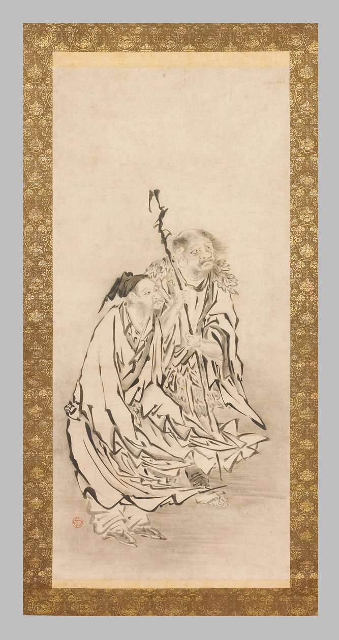 Zwei Sennin von Eitoku Kano