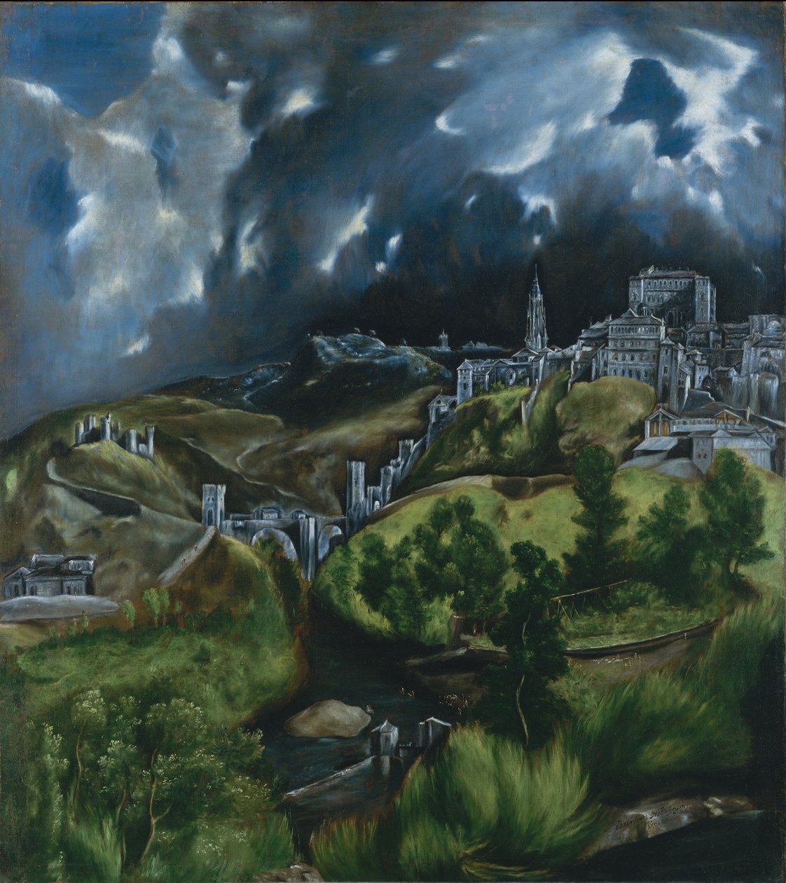 Blick auf Toledo, ca. 1597-99 von El Greco