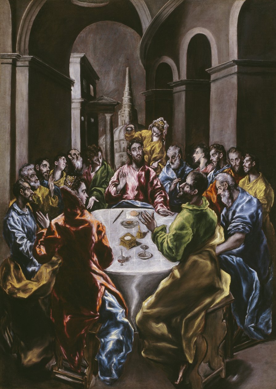 Das Fest im Hause Simons, 1608-14 von El Greco