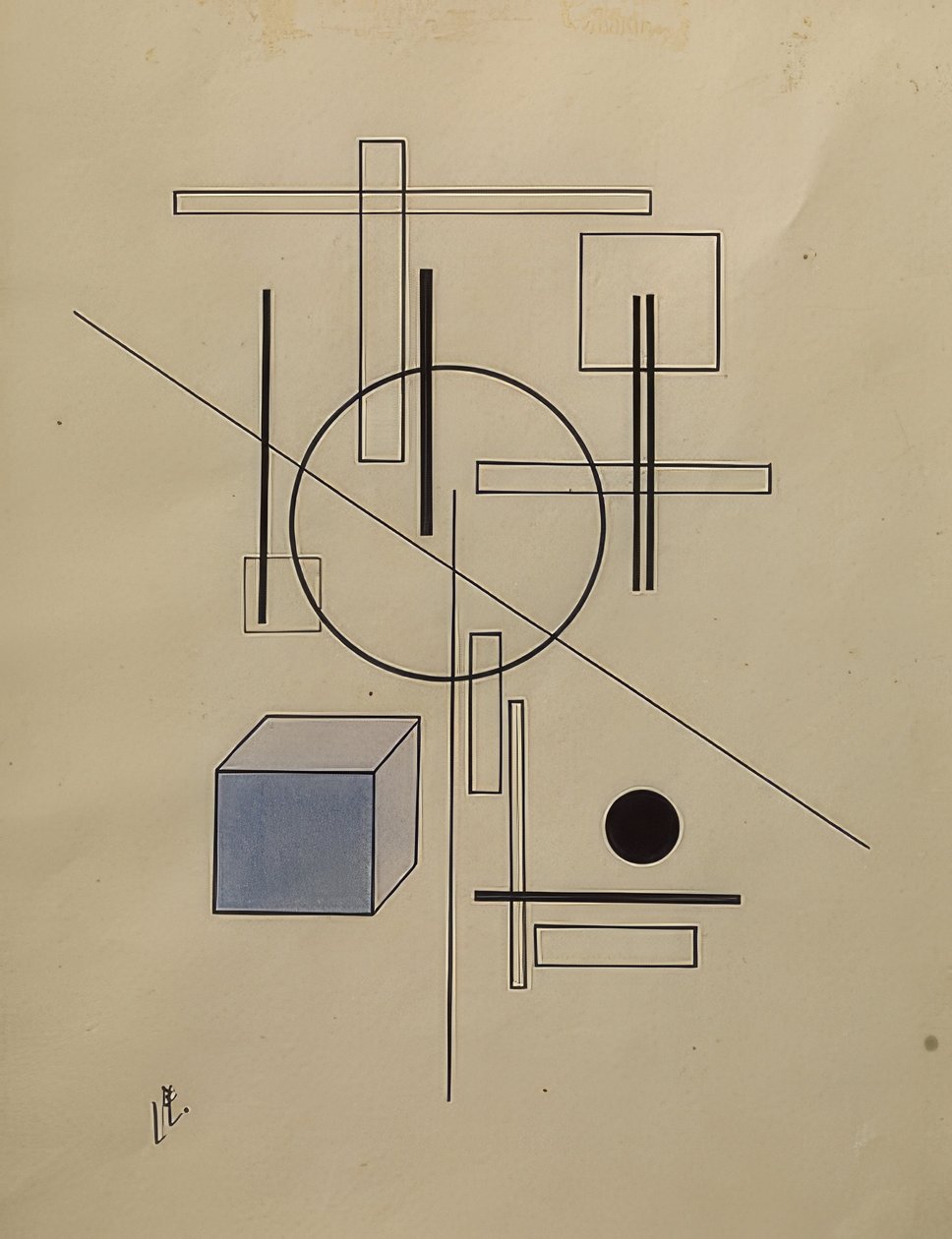 Komposition von Eliezer Markowich Lissitzky