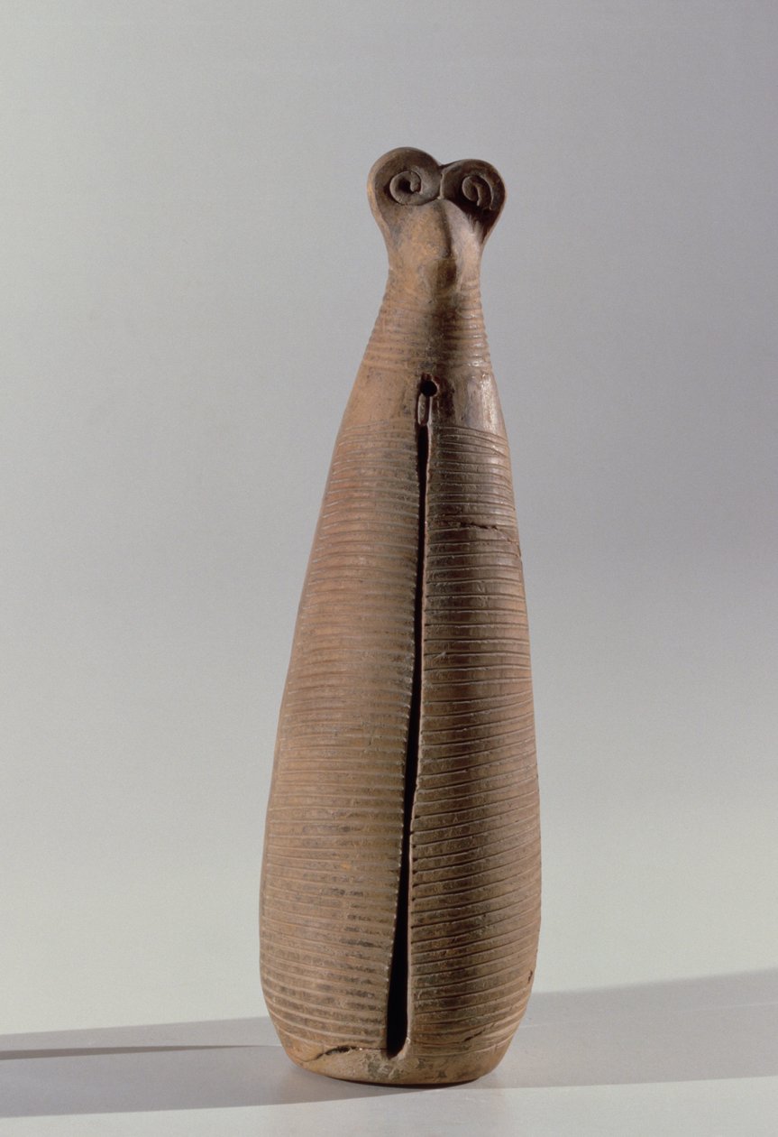 Blasinstrument in Form einer Frau in Robe, aus Lorestan, Iran, frühes 1. Jahrtausend v. Chr. von Elamite