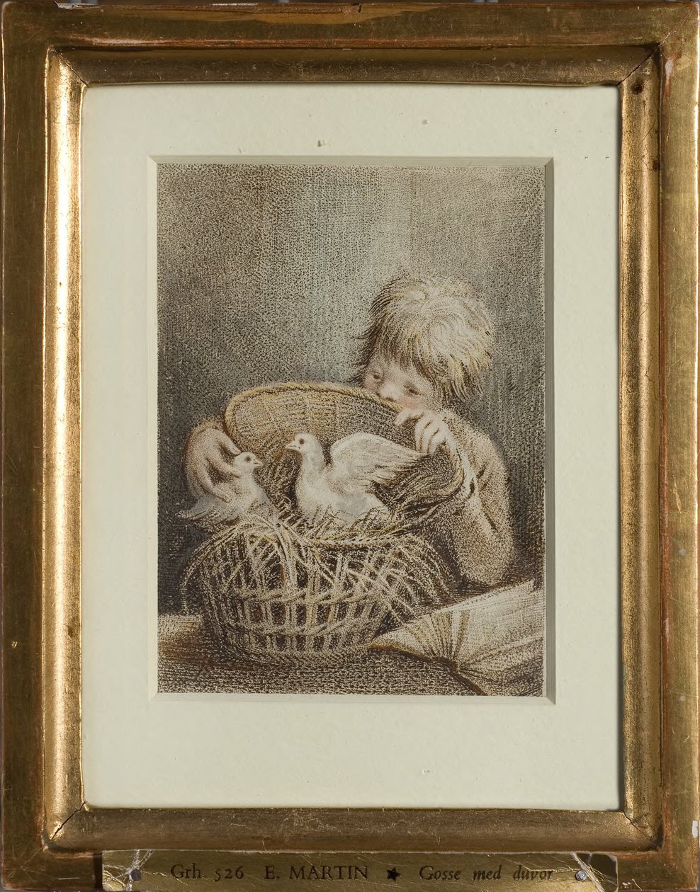 Das unartige Verlangen oder Junge mit Tauben von Elias Martin