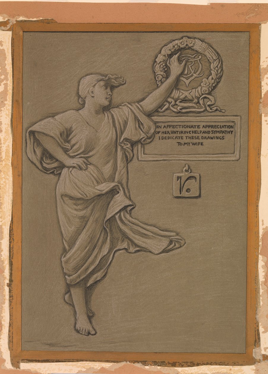 (Illustration für Rubáiyát von Omar Khayyám) Widmung von Elihu Vedder