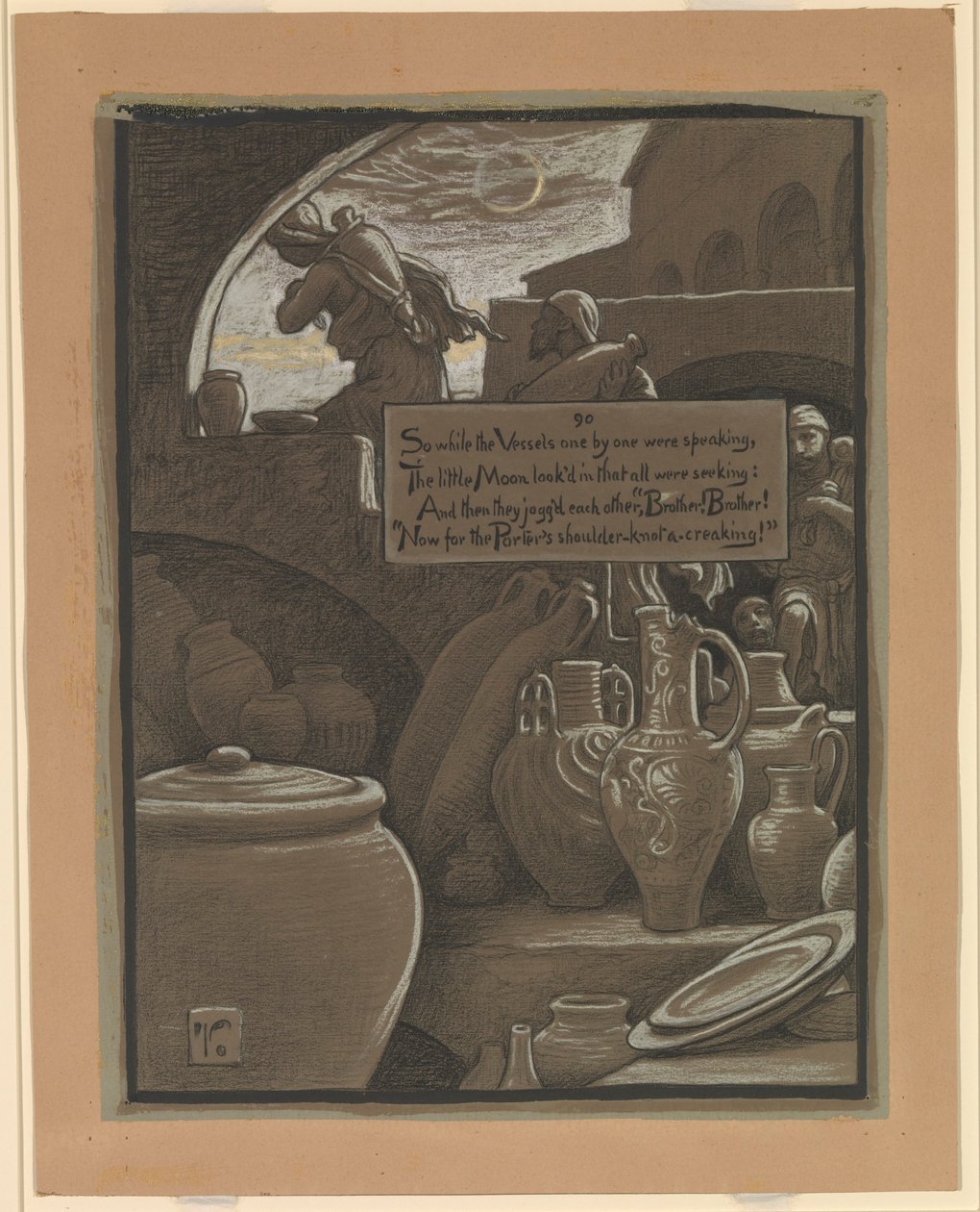 (Illustration für Rubáiyát von Omar Khayyám) Das Ende des Ramazan von Elihu Vedder