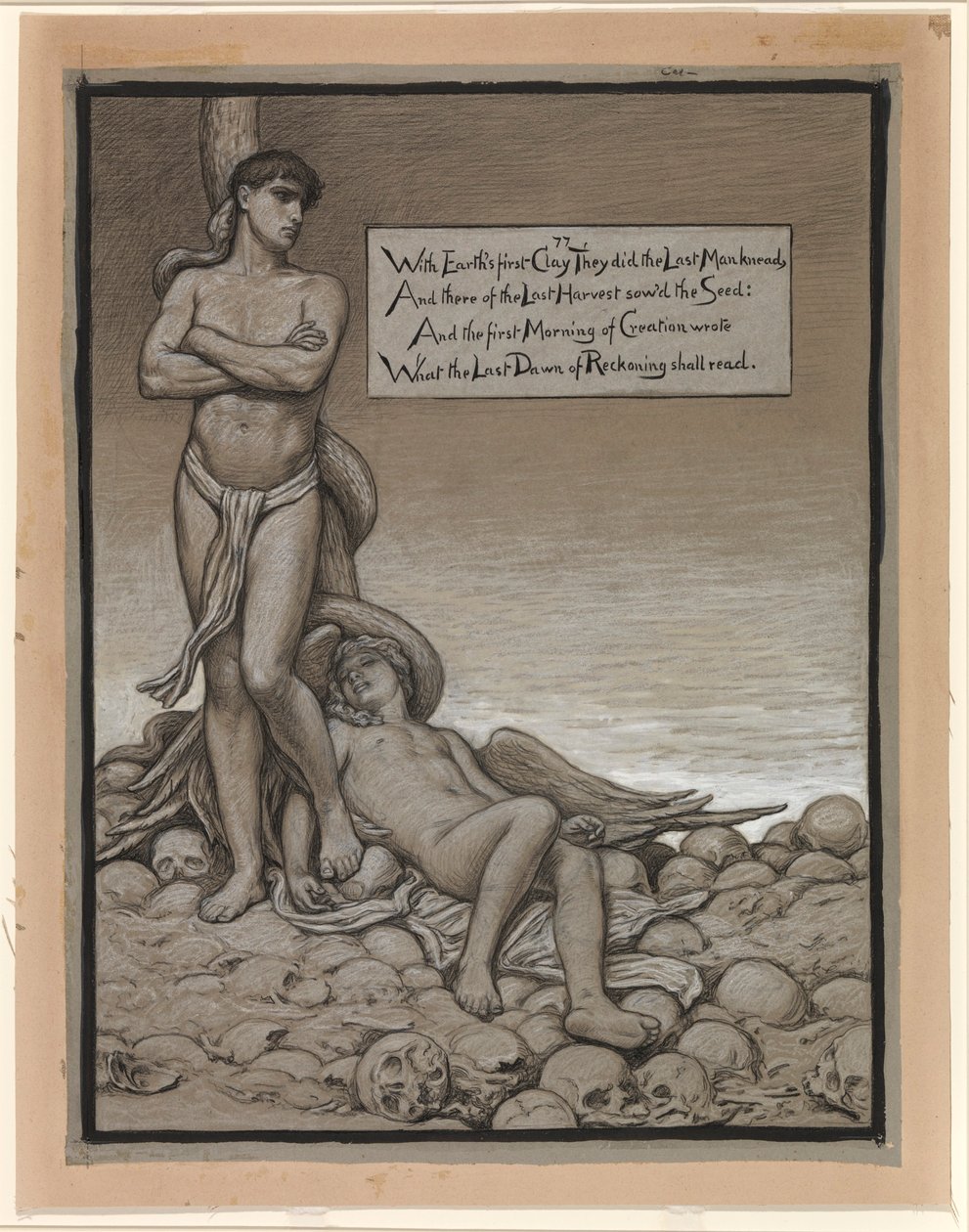 (Illustration für Rubáiyát von Omar Khayyám) Der letzte Mann von Elihu Vedder