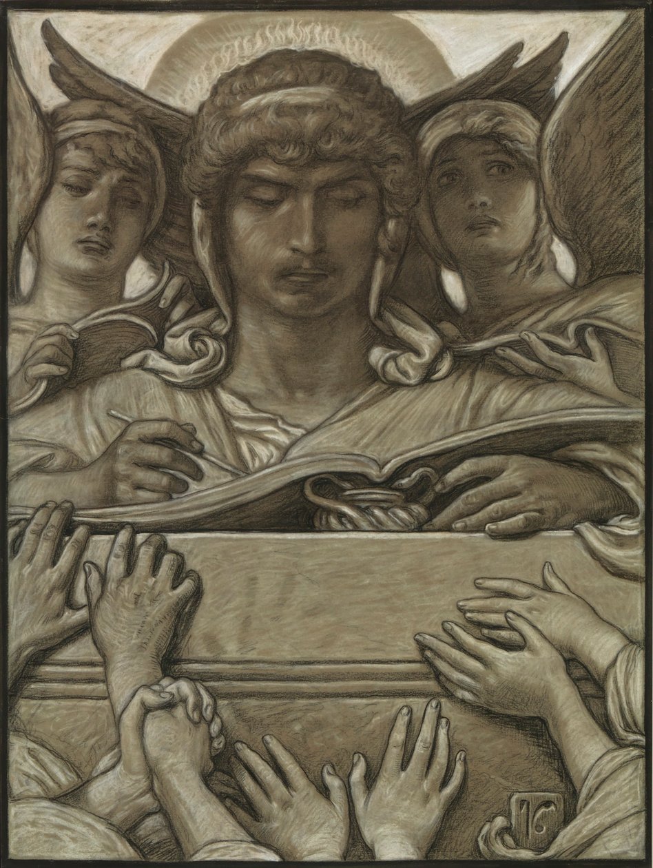 (Illustration für Rubáiyát von Omar Khayyám) Der aufzeichnende Engel von Elihu Vedder