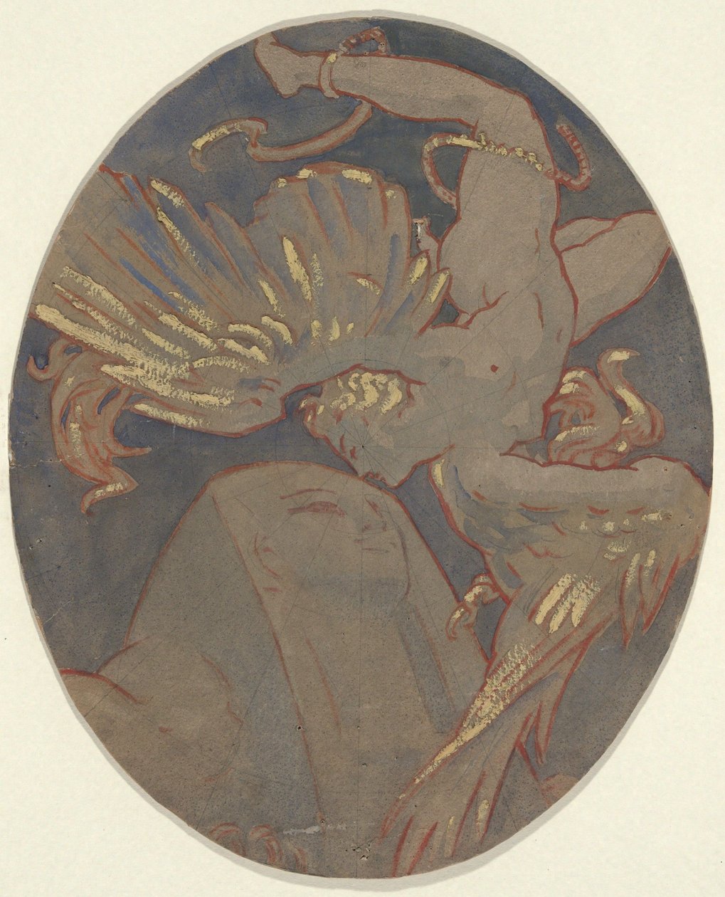 Kopie des Rondells-Sargents Decke im Boston Museum of Fine Arts von Elihu Vedder