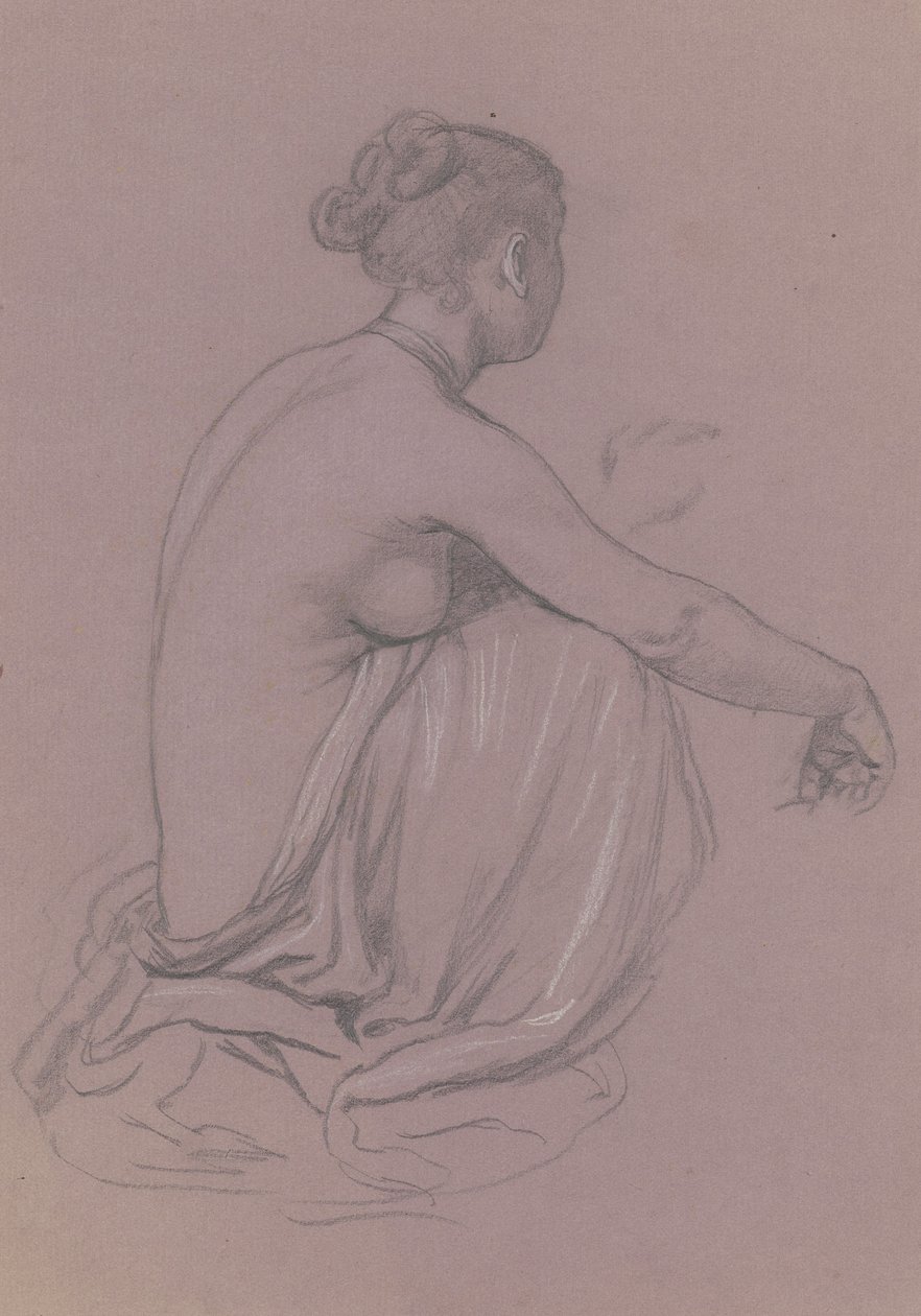 Studie für Griechische Mädchen beim Baden, ca. 1872 von Elihu Vedder
