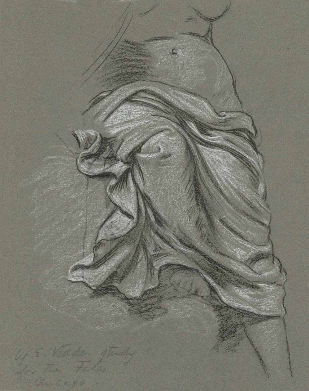 Studie für Die Schicksale sammeln die Sterne, 1884-1887 von Elihu Vedder