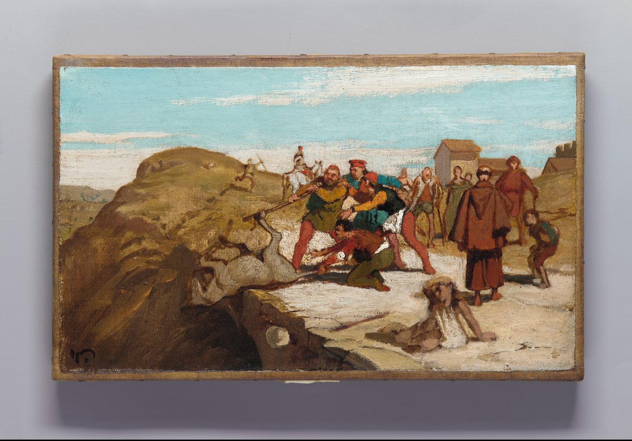Die Fabel vom Müller, seinem Sohn und dem Esel Nr. 7 von Elihu Vedder