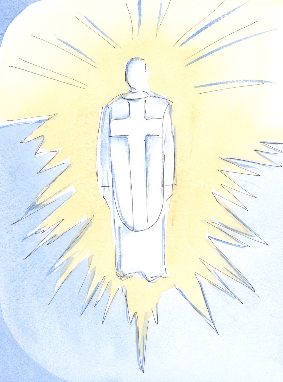 Christus - fast unerträglich blendend, königlich und mächtig - herrscht jetzt im Himmel, wahrer Mensch und wahrer Gott, unser Hoherpriester von Elizabeth Wang