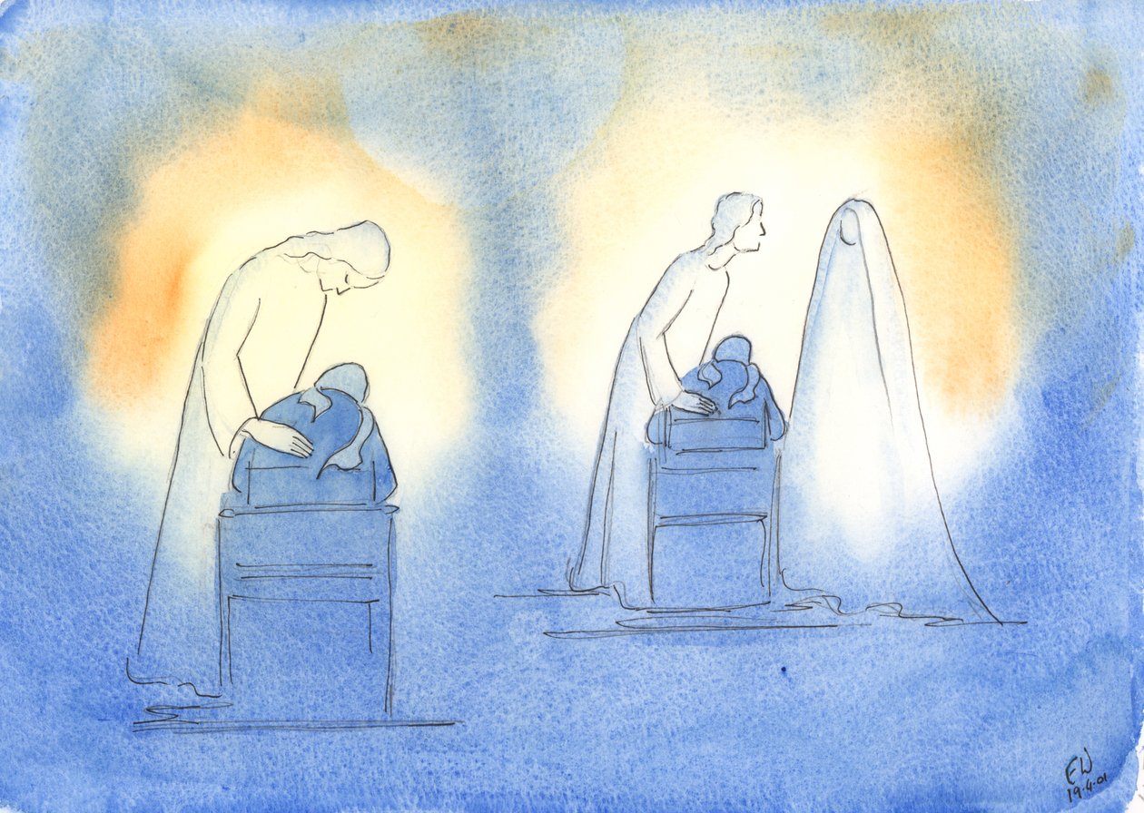 Christus und seine Mutter freuen sich, wann immer wir uns ihnen mit der Einfachheit und dem Vertrauen eines Kindes zuwenden von Elizabeth Wang