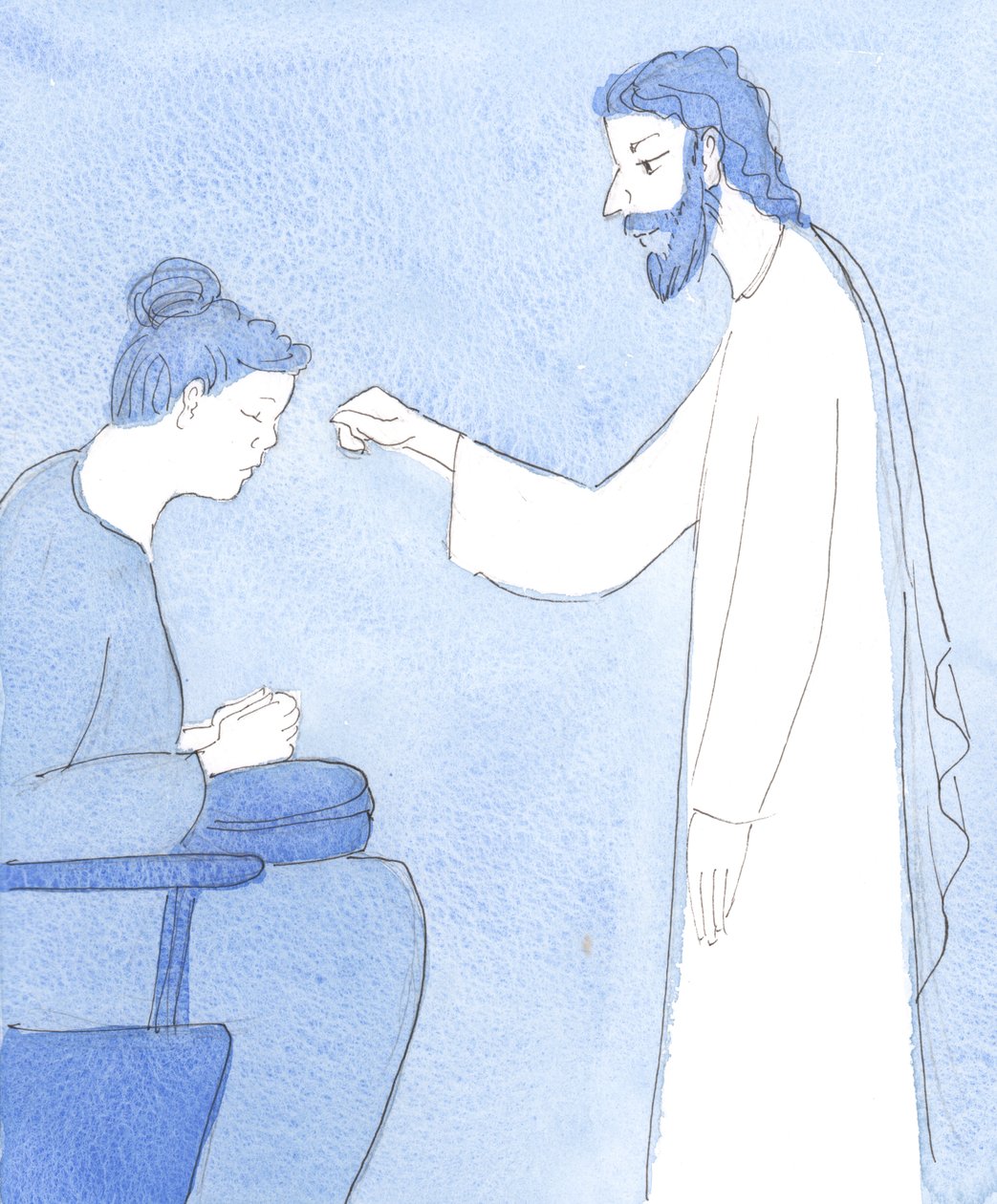 Christus segnet uns und gibt uns Frieden und Sicherheit von Elizabeth Wang
