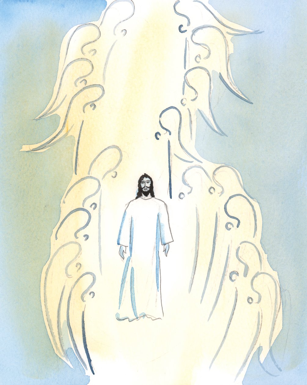 Christus ist substantiell bei uns in der Kirche, im Tabernakel, und wird bei der Konsekration in der Messe auf dem Altar gegenwärtig gemacht von Elizabeth Wang