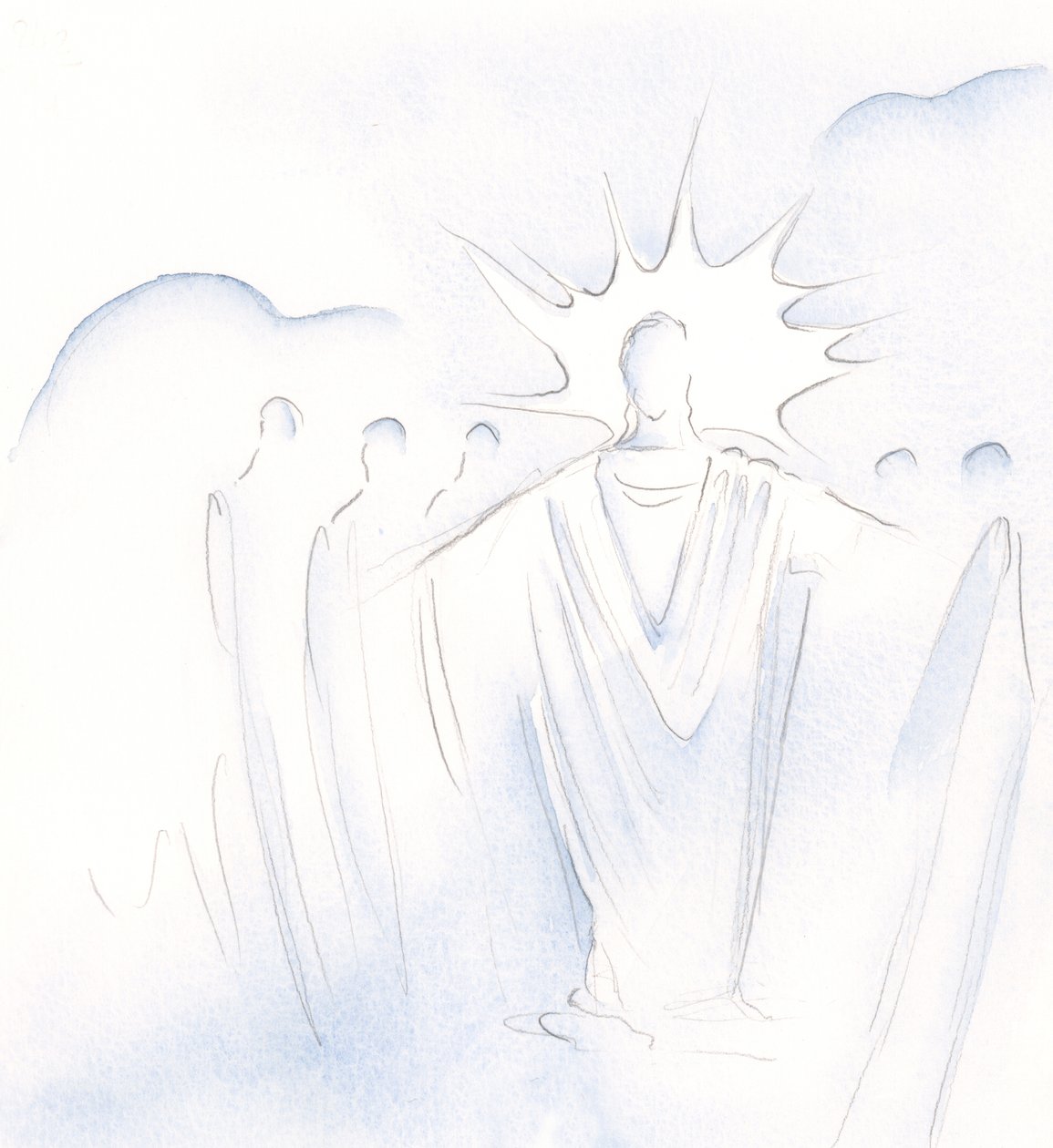 Christus, der die Tür ist, führt uns in himmlischer Gesellschaft hin und her, 2000 von Elizabeth Wang