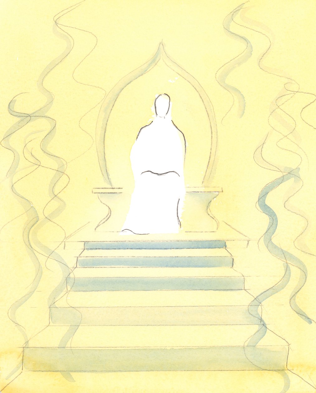 Gott der Vater wohnt im Himmel inmitten des Feuers der Herrlichkeit, das Er ist; und es ist vor Seinem Thron, dass Seelen zum Gericht gebracht werden von Elizabeth Wang