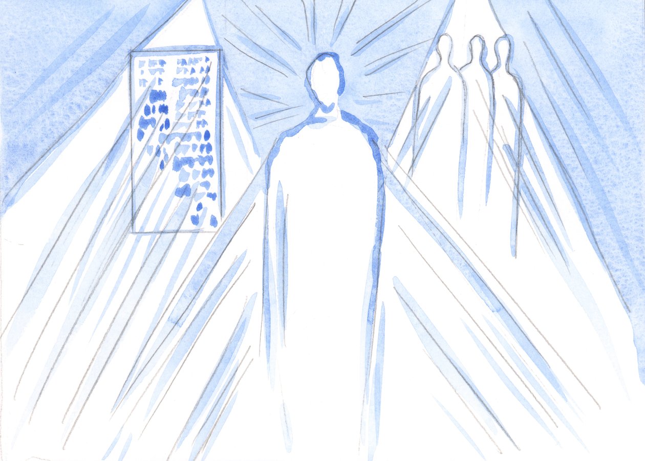 Gott, die Quelle allen Lichts und aller Weisheit, nährt uns durch Worte und Lehrer; aber in der Kommunion begegnen wir dem göttlichen Sohn, der ganzen Person von Elizabeth Wang